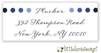 Little Lamb Design Address Labels - Shades of Blue Little Lamb Design Address Labels - Shades of Blue