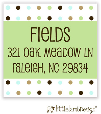 Little Lamb Design Address Labels - Small Dots Little Lamb Design Address Labels - Small Dots