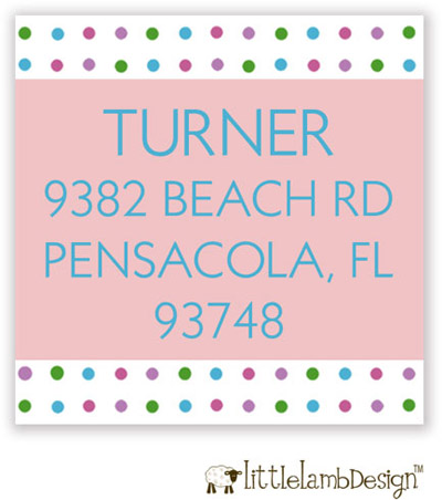 Little Lamb Design Address Labels - Small Dots Little Lamb Design Address Labels - Small Dots