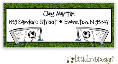 Little Lamb Design Address Labels - Soccer Field Little Lamb Design Address Labels - Soccer Field