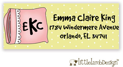 Little Lamb Design Address Labels - Pajama Party