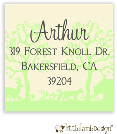 Little Lamb Design Address Labels - Forest Scene Little Lamb Design Address Labels - Forest Scene