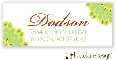 Little Lamb Design Address Labels - Elegant Floral