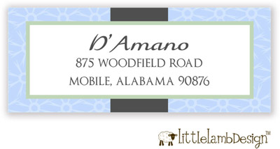 Little Lamb Design Address Labels - Elegant Blue Little Lamb Design Address Labels - Elegant Blue