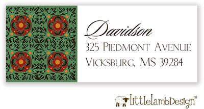 Little Lamb Design Address Labels - Elegant Floral Little Lamb Design Address Labels - Elegant Floral