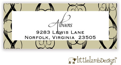 Little Lamb Design Address Labels - Elegant Fleuron Little Lamb Design Address Labels - Elegant Fleuron