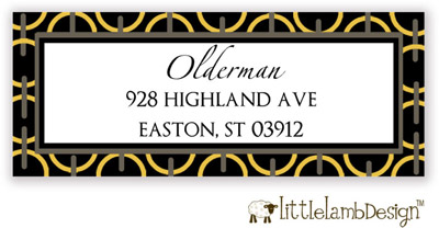 Little Lamb Design Address Labels - Elegant Ring