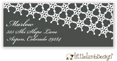 Little Lamb Design Address Labels - Elegant Gray Little Lamb Design Address Labels - Elegant Gray