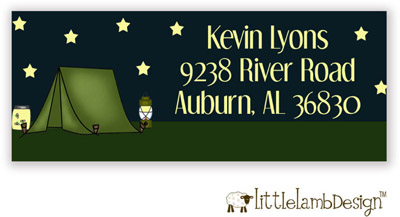 Little Lamb Design Address Labels - Campground