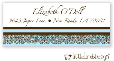 Little Lamb Design Address Labels - Elegant Pattern