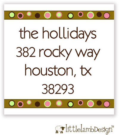 Little Lamb Design Address Labels - Fun Dots