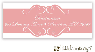 Little Lamb Design Address Labels - Pink Band Little Lamb Design Address Labels - Pink Band