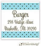 Little Lamb Design Address Labels - Dotted