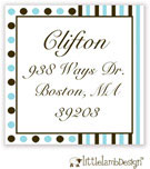 Little Lamb Design Address Labels - Dotted and Striped
