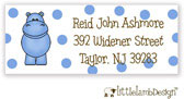 Little Lamb Design Address Labels - Blue Hippo