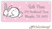 Little Lamb Design Address Labels - Bunny Rabbit