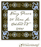 Little Lamb Design Address Labels - Decorative Border