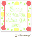 Little Lamb Design Address Labels - Bright Dots