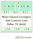 Little Lamb Design Address Labels - Big Letter