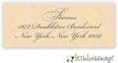 Little Lamb Design Address Labels - Elegant Peach Pattern