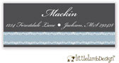 Little Lamb Design Address Labels - Blue Ribbon