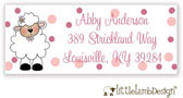 Little Lamb Design Address Labels - Cute Lamb