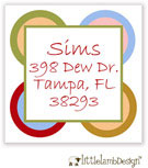 Little Lamb Design Address Labels - Fun Concentric Circles