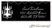 Little Lamb Design Address Labels - Chandelier