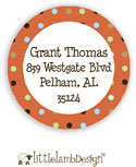 Little Lamb Design Address Labels - Dotted