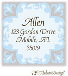 Little Lamb Design Address Labels - Elegant Blue