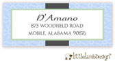 Little Lamb Design Address Labels - Elegant Blue