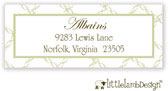 Little Lamb Design Address Labels - Elegant White Braid