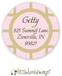 Little Lamb Design Address Labels - Elegant Pink