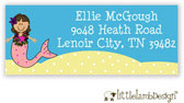 Little Lamb Design Address Labels - Mermaid