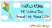 Little Lamb Design Address Labels - Flying Kite