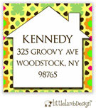 Little Lamb Design Address Labels - Colorful House