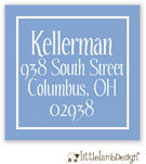 Little Lamb Design Address Labels - Elegant Blue