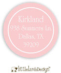 Little Lamb Design Address Labels - Elegant Pink