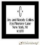 Little Lamb Design Address Labels - Elegant Initial