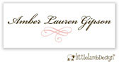 Little Lamb Design Waterproof Labels - Elegant