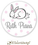 Little Lamb Design Waterproof Labels - Bunny