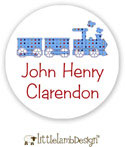 Little Lamb Design Waterproof Labels - Dotted Train