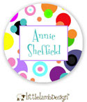 Little Lamb Design Waterproof Labels - Fun Dots