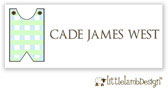 Little Lamb Design Waterproof Labels - Jon Jon