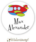 Little Lamb Design Waterproof Labels - Airplane