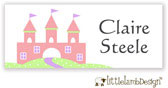 Little Lamb Design Waterproof Labels - Castle