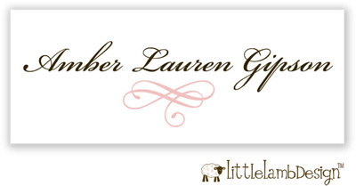 Little Lamb Design Waterproof Labels - Elegant Little Lamb Design Waterproof Labels - Elegant