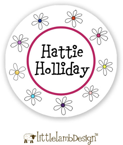 Little Lamb Design Waterproof Labels - Daisy Little Lamb Design Waterproof Labels - Daisy