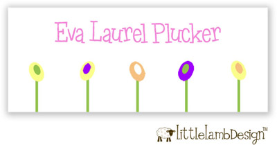 Little Lamb Design Waterproof Labels - Simple Flowers Little Lamb Design Waterproof Labels - Simple Flowers