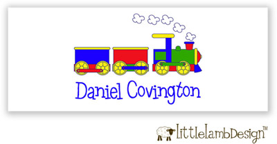 Little Lamb Design Waterproof Labels - Choo Choo Train Little Lamb Design Waterproof Labels - Choo Choo Train